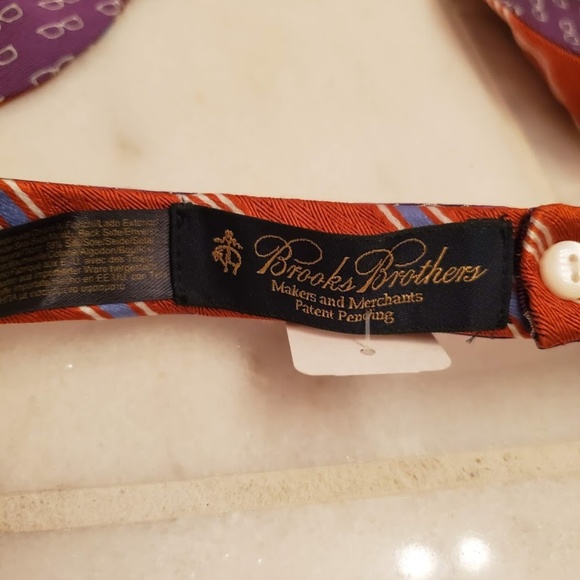 NWT Authentic Brooks Brothers Reversible Bowtie - Picture 3 of 8
